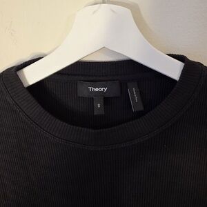 Theory women's Classic Black Crewneck Sweater